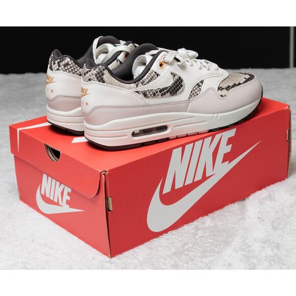 Nike Air Max 1 Snakeskin Light Orewood Brown Sneakers Womens Size 10 HF5338-100 - Picture 10 of 16